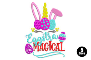 Eggstra Magical Easter Embroidery Design