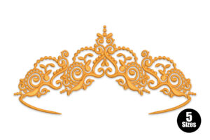 Elegant Royal Tiara Embroidery Design