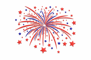 Fireworks Burst Embroidery Design