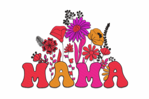 Floral Letters for Mother’s Day Embroidery Design
