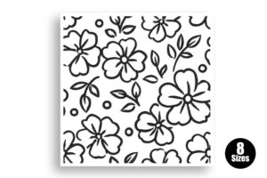 Floral Quilting Block Embroidery Design