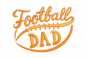 Football Dad Embroidery Design