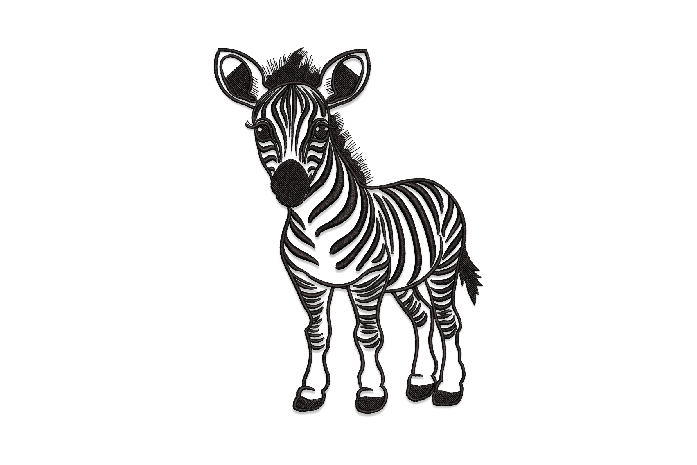 Free Baby Zebra Embroidery Design