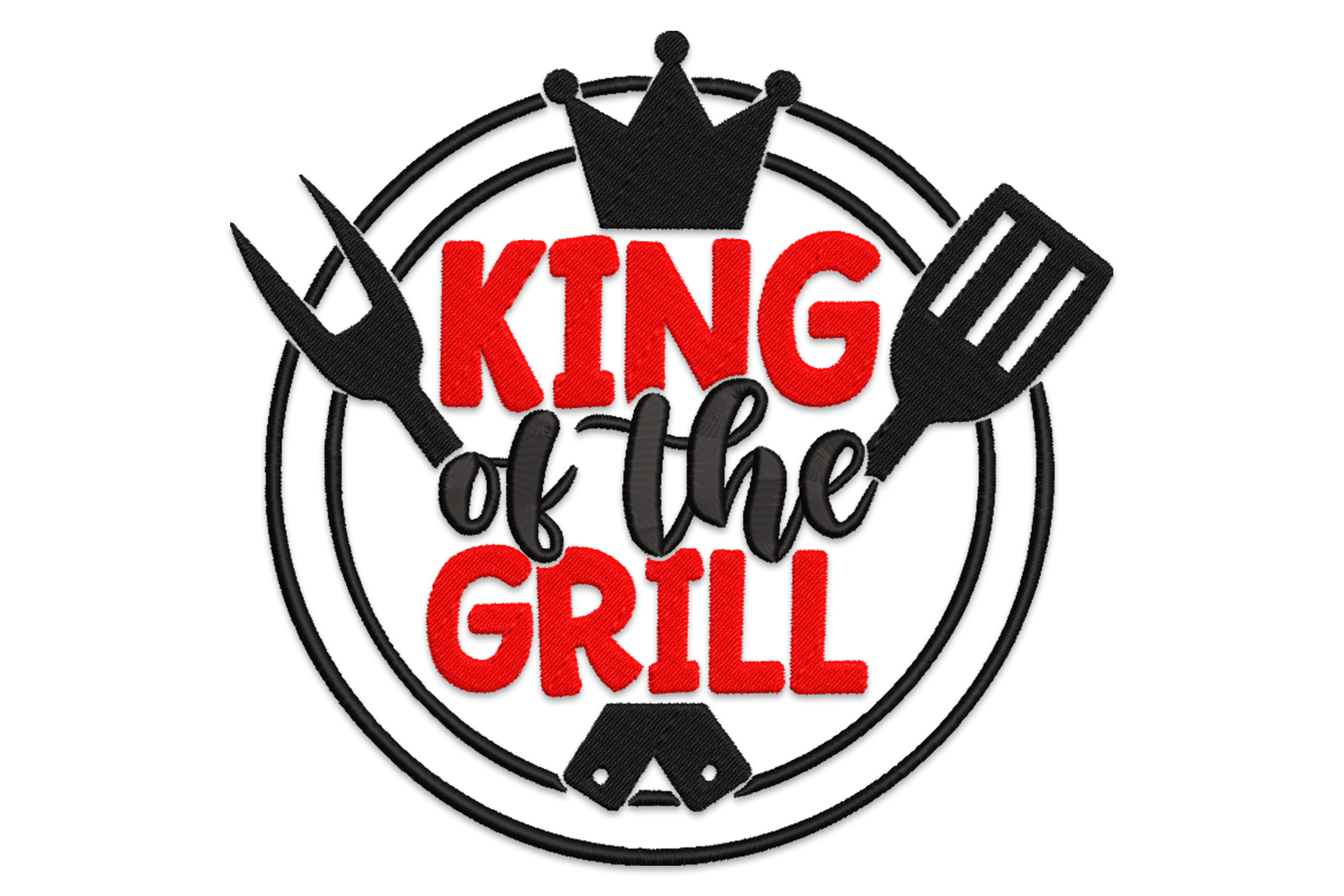 Free King of the Grill Embroidery Design