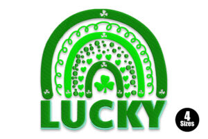 Free Lucky Rainbow Embroidery Design