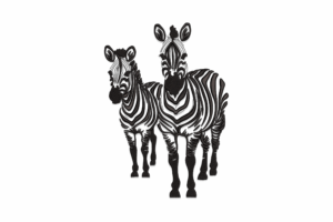 Free Two Zebras Embroidery Design