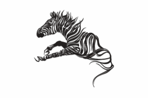 Free Zebra Embroidery Design
