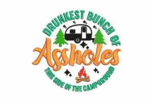 Funny Camping Quote Embroidery Design