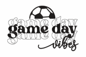 Game Day Vibes Soccer Embroidery Design