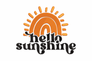 Hello Sunshine Embroidery Design