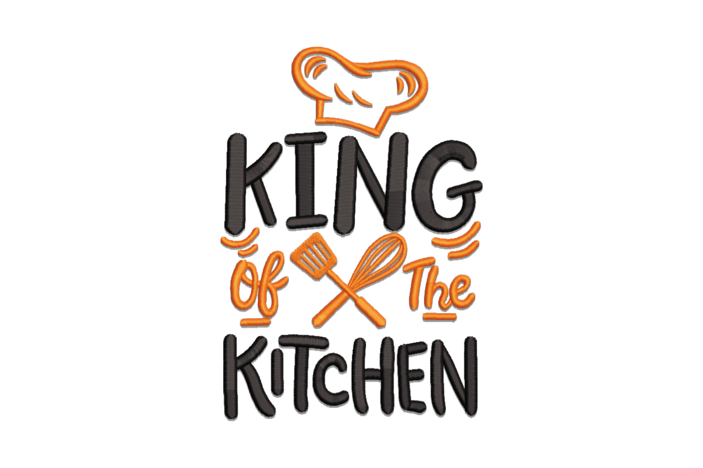 King of the Kitchen Embroidery Design