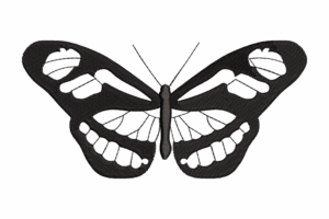 Lace Cutout Butterfly Embroidery Design