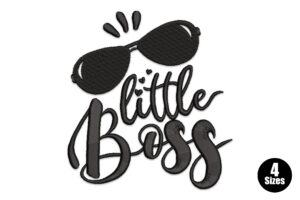Little Boss Embroidery Design