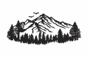 Majestic Mountain Embroidery Design