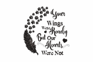 Memorial Quote Embroidery Design