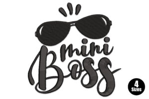 Mini Boss Embroidery Design