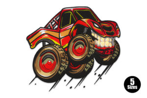 Monster Truck Embroidery Design