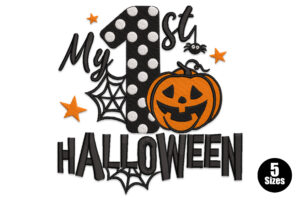 My 1st Halloween Embroidery Design