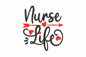 Nurse Life Embroidery Design