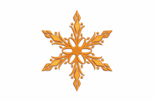 Ornamental Snowflake Embroidery Design