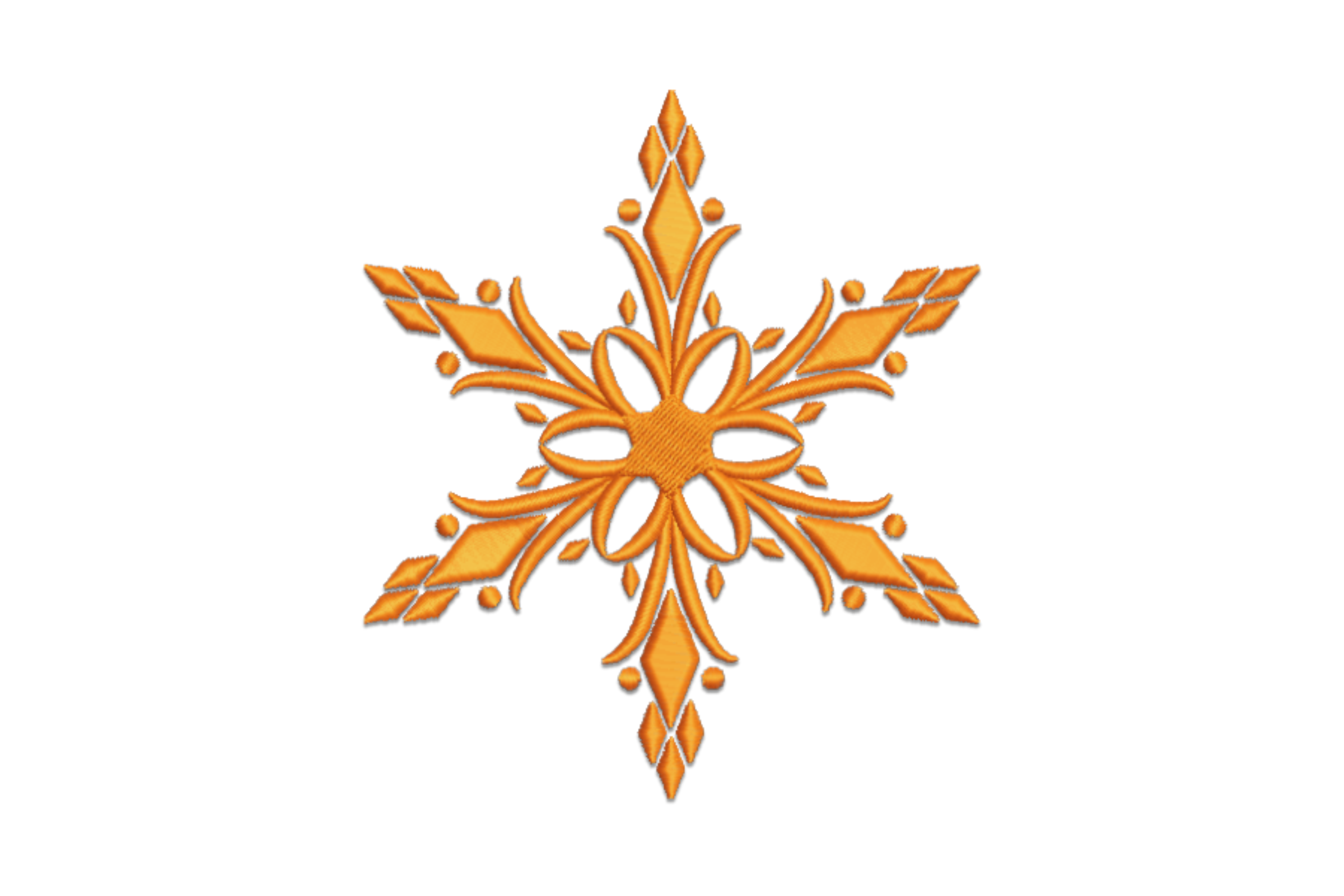 Ornamental Snowflake Embroidery Design