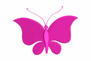Pink Butterfly Machine Embroidery Design
