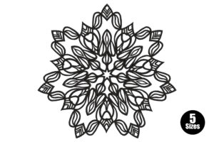 Premium Black Mandala Embroidery Design
