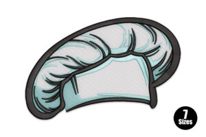 Premium Chef Hat Embroidery Design