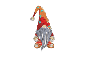 Premium Christmas Gnome Embroidery Design