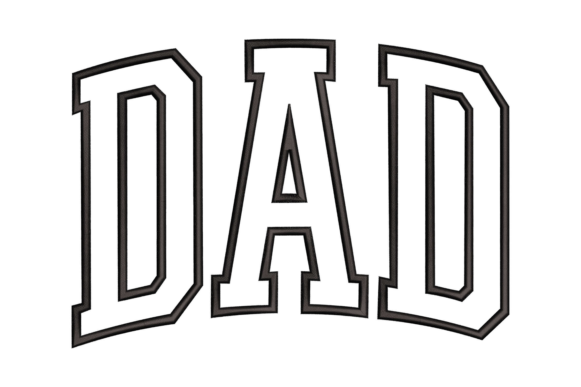 Premium DAD Embroidery Design