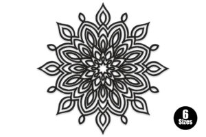 Premium Petal Mandala Embroidery Design