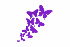 Premium Purple Butterfly Flight Embroidery Design