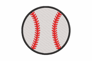 Premium Sports Baseball Ball Embroidery Design
