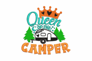Queen of the Camper Machine Embroidery Design