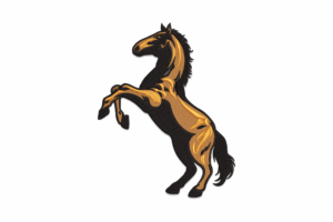 Rearing Horse Embroidery Design