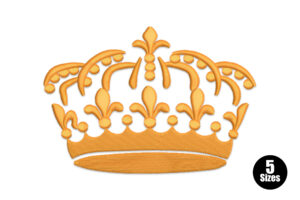 Royal Crown Embroidery Design