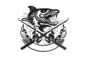 Shark Sushi Samurai Embroidery Design