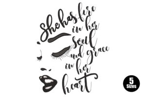 She Has Fire in Her Soul Embroidery Design