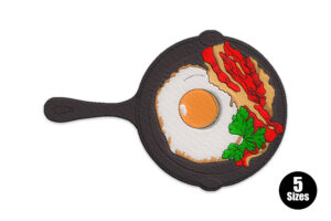 Skillet Breakfast Embroidery Design