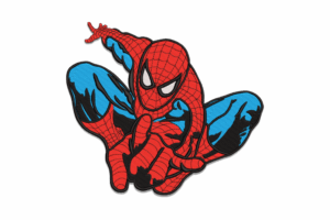 Spider-Man Web-Slinging Embroidery Design
