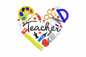 Teacher Heart Tools Embroidery Design