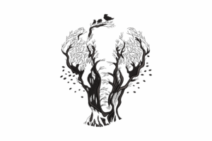 Tree of Life with Birds Embroidery Design