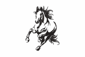 Tribal Running Horse Embroidery Design