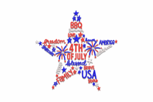 USA Flag Map Embroidery Design