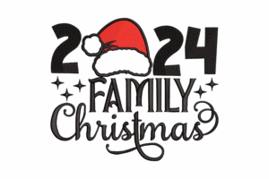2024 Family Christmas Embroidery Design