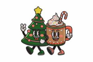 Christmas Tree and Hot Cocoa Mug Embroidery Design