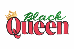 Black Queen Machine Embroidery Design