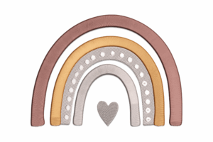 Boho Rainbow Embroidery Design