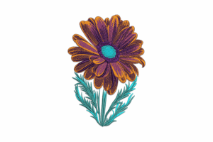Bold Daisy Embroidery Design