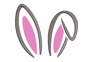 Bunny Ears Appliqué Embroidery Design